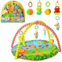 Розвивальний килимок для немовляти 518-17 розмір 80х64 см/гою від 0 до 12 міс/Дуга з підвісками