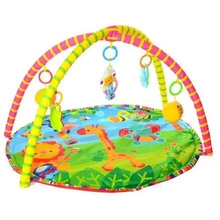 Розвивальний килимок для немовляти 518-17 розмір 80х64 см/гою від 0 до 12 міс/Дуга з підвісками