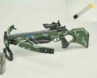 Арбалет дитячий іграшковий 35881H з лазерним прицілом та стрілами присосками