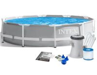 Каркасний круглий басейн Intex 26702 Prism Frame діаметр 305 см з фільтр-насосом