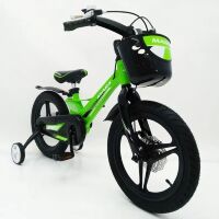 Дитячий двоколісний велосипед MARS-2 Evolution колеса 16 дюймів магнезиевая рама зелений