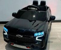 Дитячий електромобіль Машина Chevrolet M 4958EBLR-2 одномісний, шкіряне сидіння / чорний