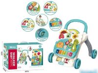 Розвиваючий музичний дитячий ігровий центр S921 Каталка ходунки штовхач столик