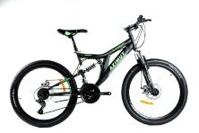 Велосипед спортивний гірський Crosser Solo колеса 29 дюймів рама алюміній сіро-блакитний