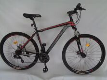 Велосипед спортивний гірський Crosser Solo колеса 29 дюймів рама алюміній сіро-блакитний