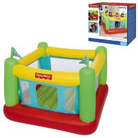 Дитячий Надувний Ігровий центр-Батут Bestway 93533 Fisher Price зі вбудованим насосом і кульками**