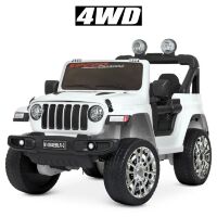 Дитячий двомісний електромобіль Джип Bambi Racer 4WD M 4551EBLR-1 на EVA колесах / білий**