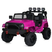 Дитячий електромобіль Джип Баггі M 5995EBLR-8 чотири мотори, шкіряне сидіння, рожевий