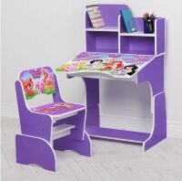 Дитяча регульована парта зі стільчиком растишка Bambi W 2071-8-2 фіолетовий**