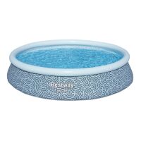 Надувний сімейний круглий басейн BESTWAY 57376 з фільтр-насосом розмір 396-84 см