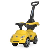 Дитяча машинка каталка-толокар Штовхач Bambi M 4576-6 Porshe з батьківською ручкою / жовта**