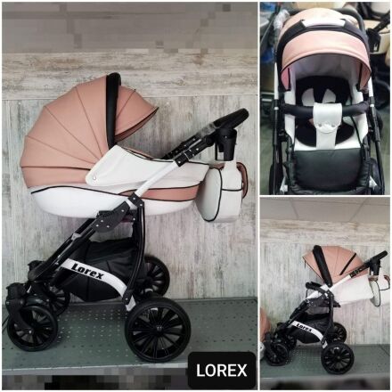 Коляска дитяча універсальна 2 в 1 Lorex екошкіра зелена