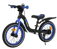 Беговел велобіг від дитячий з ручним гальмом BALANCE TILLY Extreme T-212524 Azure колеса надувні 14д / бірюзовий