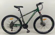 Спортивний гірський алюмінієвий велосипед CORSO «HEADWAY» HW-26617 колеса 26д/Shimano 21 швидкість/зелений