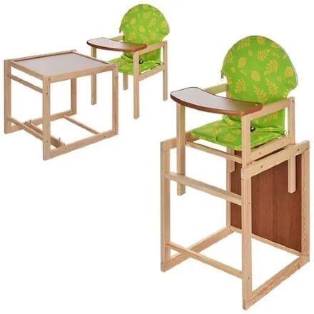 Стільчик-трансформер для годування Vivast M V-002-29 зелений жовтий лист