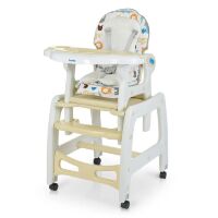 Стільчик трансформер для годування Bambi M 1563 Animal Beige бежевий **