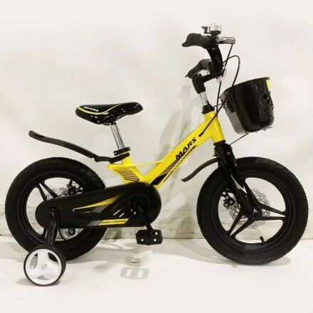 Дитячий двоколісний велосипед MARS-2 Evolution колеса 16 дюймів магнезиевая рама жовтий