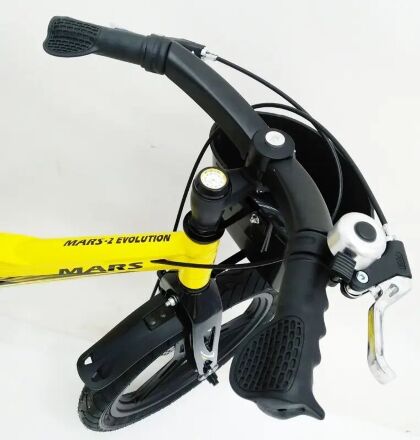 Дитячий двоколісний велосипед MARS-2 Evolution колеса 16 дюймів магнезиевая рама жовтий