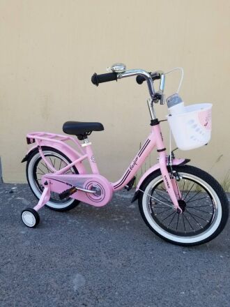 Велосипед дитячий двоколісний CASPER-16 Pink колеса 16 дюймів рожевий