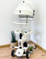 Дивовижний Самокат Трансформер Maraton X40 підсвічування деки, батьківська ручка, козирок від сонця, пудра