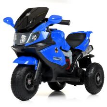 Дитячий електромобіль мотоцикл трицикл Bambi Racer M 4189AL-4 на надувних колесах / синій **
