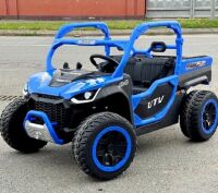 Дитячий двомісний електромобіль M 6014EBLR-4(24V) джип Баггі 4 двигуна синій