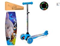 Самокат дитячий iTrike BB 3-040-BL3I MINI сталь + пластик колеса світні малюнок синій**