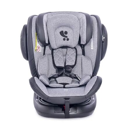 Автокрісло-ребордер дитяче Aviator Isofix 0-36 кг чорно-сіра