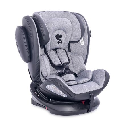 Автокрісло-ребордер дитяче Aviator Isofix 0-36 кг чорно-сіра