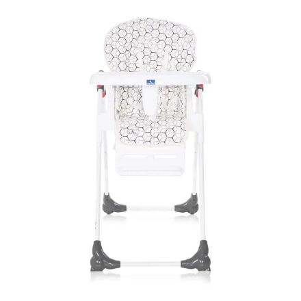 Стільчик для годування дитячий Lorelli (Bertoni) Dulce Cool Grey Net. Стілець з шкіряним сидінням. Сірий