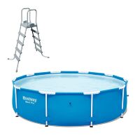 Каркасний круглий басейн З СХОДАМИ Bestway 5612U розмір 427 х132 см / обсяг 15 560л Каркасний круглий басейн З СХОДАМИ Bestway 5612U розмір 427 х132 см / обсяг 15 560л