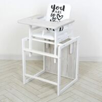 Дитячий дерев'яний Стільчик-трансформер для годування Nature мангрове дерево