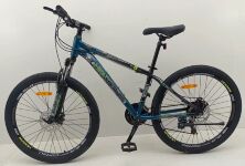 Спортивний гірський алюмінієвий велосипед CORSO «HEADWAY» HW-26752 колеса 26д/Shimano 21 швидкість/синій