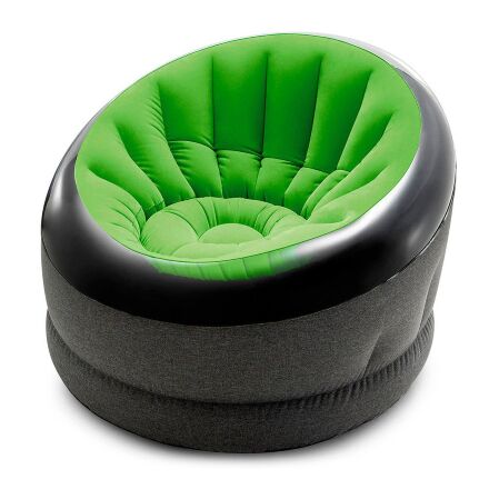 Крісло велюрове BESTWAY 66581 салатово-сірий**