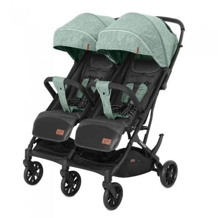Прогулянкова коляска для двійні CARRELLO Presto Duo CRL-5506 Green Tea + дощовик зелена