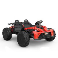 Дитячий двомісний електромобіль Баггі M 5797A-3(48V) надувні шини, мотор 48V800W, червоний
