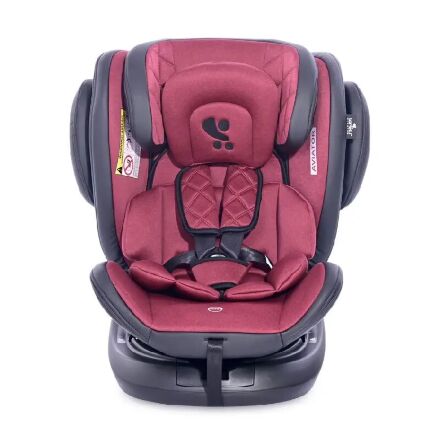 Автокрісло-ребордер дитяче Aviator Isofix 0-36 кг чорно-червоне