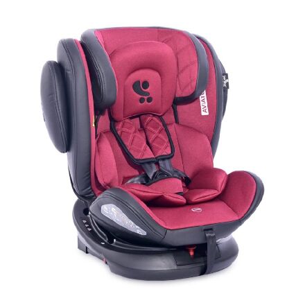 Автокрісло-ребордер дитяче Aviator Isofix 0-36 кг чорно-червоне