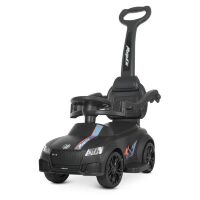 Дитяча машинка каталка-толокар Штовхач Bambi M 4575-2 Audi з батьківською ручкою / чорна**