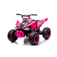 Дитячий електромобіль Квадроцикл M 6059EL-8 шкіряне сидіння рожевий