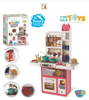 Дитяча інтерактивна ігрова кухня LIMO TOY 889-244 вода пар аксесуари (55 предметів) рожева Дитяча інтерактивна ігрова кухня LIMO TOY 889-244 вода пар аксесуари (55 предметів) рожева