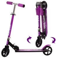 Складаний двоколісний дитячий самокат iTrike SR2-005-VB підлітковий Алюмінієвий / Фіолетовий**