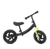 Беговел велобіг від толокар дитячий PROFI KIDS дитячий колеса 12 дюймів M 5457-8 чорно-салатовий**