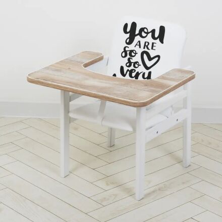 Дитячий дерев'яний Стільчик-трансформер для годування Nature дуб клондайк