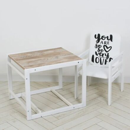 Дитячий дерев'яний Стільчик-трансформер для годування Nature дуб клондайк