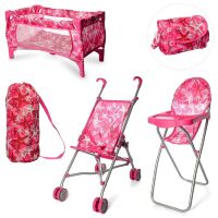 Складна коляска-тростина для ляльки прогулянкова ігровий набір Melogo 9001