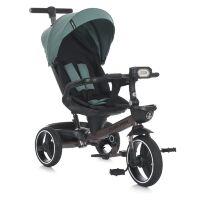 Триколісний велосипед-коляска TURBOTRIKE MT 1002-4 поворотне сидіння, сумка, складане кермо, зелений