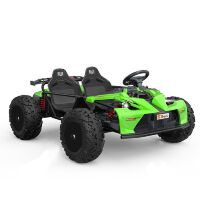 Дитячий двомісний електромобіль Баггі M 5797A-5(48V) надувні шини, мотор 48V800W, зелений