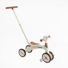 Велосипед триколісний Best Trike BST-307 з батьківською ручкою біло-коричневий