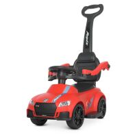 Дитяча машинка каталка-толокар Штовхач Bambi M 4575-3 Audi з батьківською ручкою / червона**